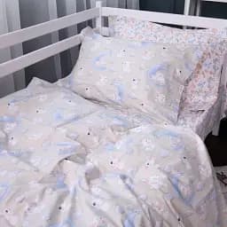 Підковдра MirSon Poplin Line Kids 07 Rabbits 200х220 см (2200009718090)