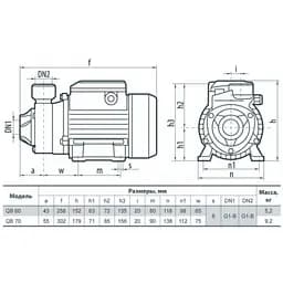 Поверхневий насос Sprut QB 60 - мініатюра 2