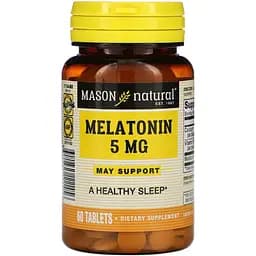Мелатонін Mason Natural Melatonin 5 мг 60 пігулок
