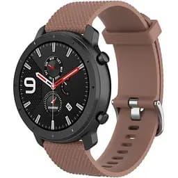 Ремінець силіконовий 20 мм для Amazfit BIP/Bip Lite/Bip U/Pro/Mini/GTS/GTS 2 (E)/GTR 42 BeWatch GT Коричневий (1011406)