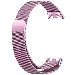 Ремінець Milanese Loop Design для Xiaomi Mi Band 8 / Band 9 (China) / 10 Rose Pink