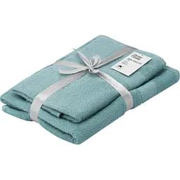 Набір рушників махрових Ardesto Essence 50х90 см 70х140 см 2 шт. 100% бавовна аква (ART2358AQ) 