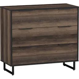 Комод для вещей Flamecame на 3 выдвижных ящика RTE-08 Дуб Кверкус