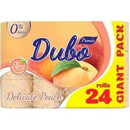 Туалетний папір Диво Premio Delicate Peach, тришаровий, 24 рулони