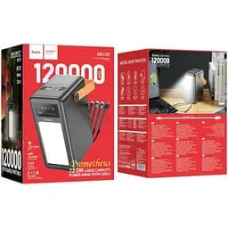 Зовнішній акумулятор Hoco Prometheus DB120 120000mAh 22.5W Black [121605] - мініатюра 5