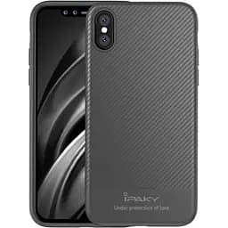 Чохол-накладка iPaky Carbon Fiber Series/TPU Case With Carbon Fiber Apple iPhone X Gray