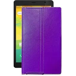 Чехол StatusCASE из экокожи для планшета Prestigio Node A8 3G PMT4208 Фиолетовый