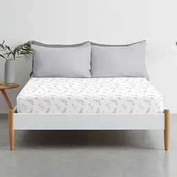 Простирадло Cosas на резинці фланель 80х160 pine branchlets, рожевий (Flannel_BudRoseGray_80x160x20) - мініатюра 3