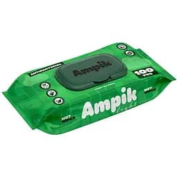 Вологі серветки Ampik Light антибактеріальні 100 шт.