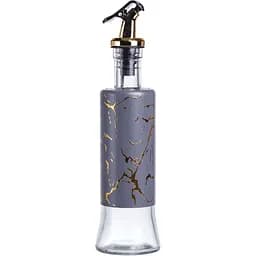 Пляшка для олії з дозатором 300 мл сірий мармур  HP-1345