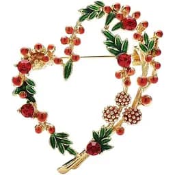 Брошь Сердце красное (49469315)