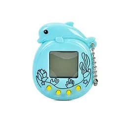 Гра "Тамагочі" 158A-41-42-43, 5,5-5-2см, звук, ч/б екран, на батарейці, в коробці (6903317756322) Дельфін М'ятний