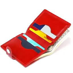 Жіноче шкіряне портмоне Shvigel 16482 червоне - мініатюра 5