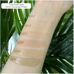 Тональна основа TopFace Instyle Perfect Coverage Foundation PT463 відтінок 002, 30 мл - мініатюра 5