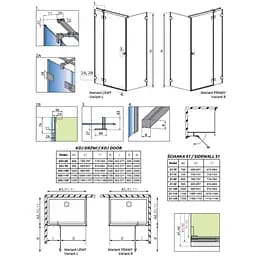Душова стінка Radaway Essenza Pro S1 80x200 безпечне скло, прозоре (10098080-01-01) - мініатюра 7