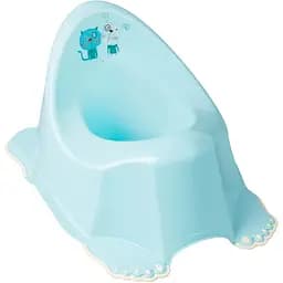 Дитячий горщик Tega Пес і Кіт з протиковзною гумою та музикою блакитний