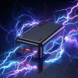 Батарея універсальна HOCO 30000mAh Astute 22.5W PD QC Black (J101B / 714732) - мініатюра 6