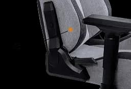 Геймерське крісло GT Racer чорне зі світло-сірим (X-8005 Light Gray/Black Suede) - мініатюра 8