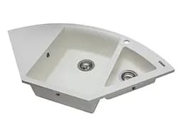 Кухонна мийка Miraggio EUROPE white (0000018) Граніт, Врізна, Білий - мініатюра 3