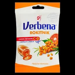 Льодяники Verbena з обліпихою та вітамінами C і D 60 г