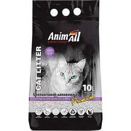 Бентонітовий наповнювач для котячого туалету AnimAll з ароматом лаванди білий 10 л (144570)