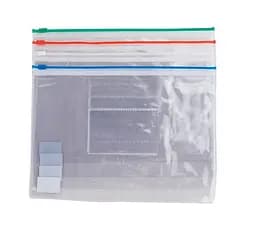 Папка-конверт на блискавці zip-lock, А5, BM.3947-99 BUROMAX глянсовий прозорий пластик, кольорова (4823078953612) МІКС