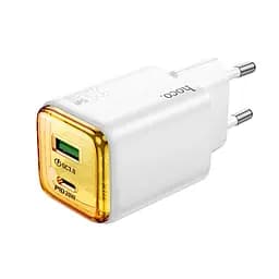 Сетевое зарядное устройство Hoco N52 Monsoon PD20W+QC3.0 charger(EU) Белый