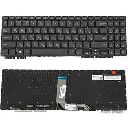 Клавіатура для ноутбука ASUS (UX562 series) rus, black, без фрейма, підсвічування клавіш