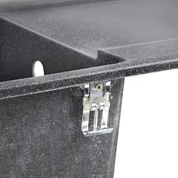 Кухонна мийка Lidz 790x495/230 BLA-03 (LIDZBLA03790495230), Чорний - мініатюра 5