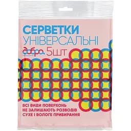 Серветки універсальні Добра господарочка 32х36 см 5 шт.