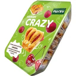 Печенье сдобное слоеное Norsu Безумное со вкусом вишни 185 г