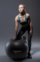 М'яч для фітнесу (фітбол) Power System PS-4013 Ø75 cm PRO Gymball Black (4013BK-0) - мініатюра 3