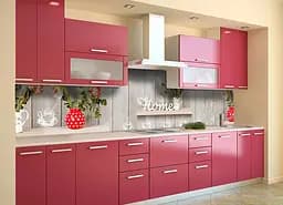 Кухонний фартух Happy Pocket Home вінілова наклейка ПВХ дошки квіти затишок Текстура Сірий 60х250 см Z180894 - мініатюра 2
