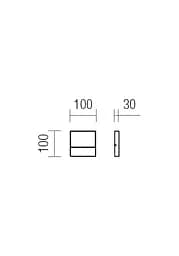 Бра вуличне EVEN AP SM LED SMD 3W IP54 DG 3000K (SQ) (5.1.2) Redo 9151 - мініатюра 2