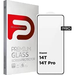 Захисне скло ArmorStandart Full Glue Pro для Xiaomi 14T / 14T Pro Black (ARM79330) [117168]