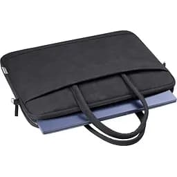 Сумка для ноутбука 15.6'' Defender Trendy з кишенею, шкіра, чорна - мініатюра 3