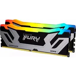 Модуль пам'яті для комп'ютера DDR5 48GB 8400 MHz Renegade RGB Silver XMP Kingston Fury (ex.HyperX) (KF584CU40RSAK2-48)