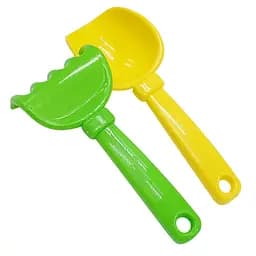 Набір для пісочниці "Латаття №5" Colorplast 1074 лопатка, граблі Жовто-зелений