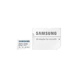 Карта пам'яті Samsung 512 GB microSDXC Class 10 UHS-I U3 V30 A2 EVO Plus+SD Adapte (MB-MC512SA/EU) - мініатюра 6