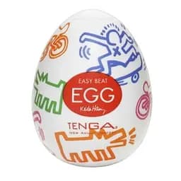 Мастурбатор яйце Tenga Egg Keith Haring Street прозорий