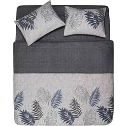 Комплект постільної білизни Ardesto Gloria сатин двоспальний євро сірий (ART2022LR)