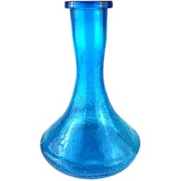 Колба для кальяну Craft Ефект битого скла Блакитна