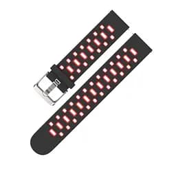 Спортивний ремінець Primo Perfor Classic для годинника Motorola Moto 360 2nd gen (42 мм ) Black Red - мініатюра 4