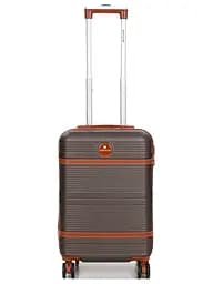 Валіза маленька S ABS-пластик Worldline Airtex 629 56×36×22см 38л Коричнева - мініатюра 2