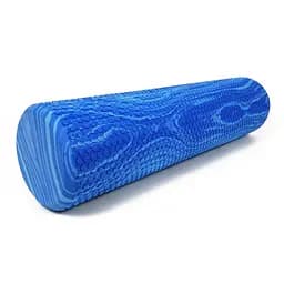 Масажний ролик EasyFit Foam Roller 60 см двоколірний Синій-блакитний (EF-2033-Bl)