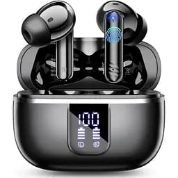 Беспроводные наушники, Bluetooth 5.4 наушники-вкладыши Bass Stereo, вкладыши с 4 микрофонами ENC, 38 часов воспроизведения