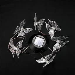 Світильник нічник Butterfly Led Solar на сонячній батареї 16 режимів colors - мініатюра 3