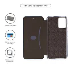 Чехол-книжка для Motorola G04/G24/G04s/E14, G-Case, синий, кожаный чехол-книга из экокожи (PU) и TPU, с магнитом, с подставкой и вместительным кардхолдером, противоударный, защита всего корпуса, ArmorStandart (ARM74304) - мініатюра 3