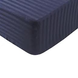 Простыня на резинке Lotus Отель, 200х160х25 см, сатин, темно-синий (svt-2000022268752)