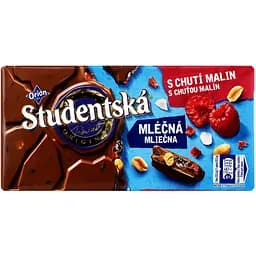 Шоколад Orion Studentska молочний з малиною 180 г